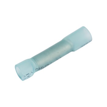 Heat-Shrink Butt Splice, Blue - 16-14 AWG, 25pk