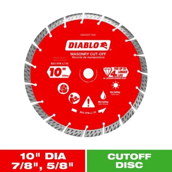 Diablo Diamond Segmented Cut-Off Blade - 10"