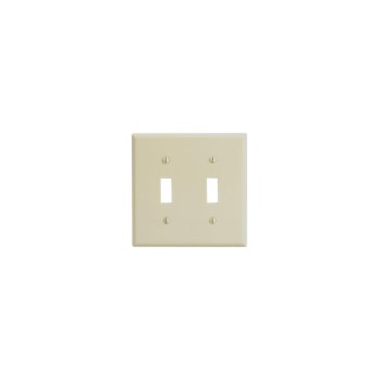 Double Switch Plate - Ivory