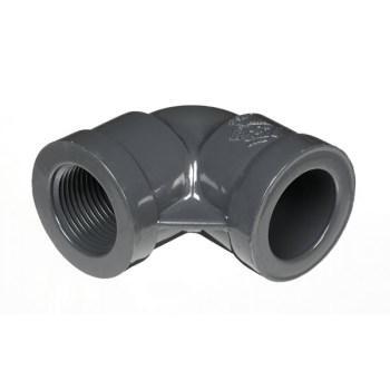 Schedule 80 PVC 90 Degree Elbow, Slip x FPT - 3/4"