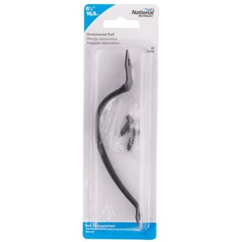 Ornamental Pull,  Black ~ 6 1/2"