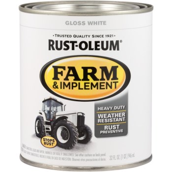 Farm & Implement Finish, Gloss White ~ Quart