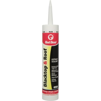 Blacktop & Roof Repair Caulk,  Black ~ 10.01 oz Tubes