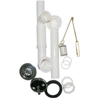 Waste & Overflow Assembly,  1-1/2" PVC 