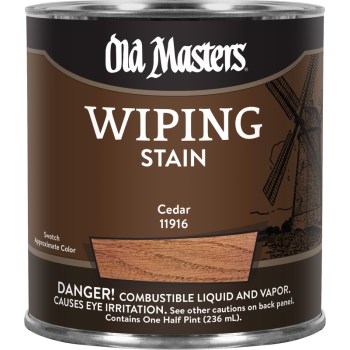 Wiping Wood  Stain, Cedar ~ Half Pint 