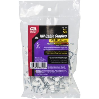 Plastic Insulated Staple, 1/2 inch 