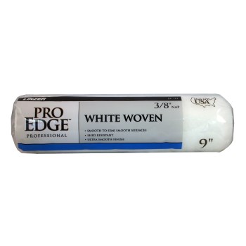 Linzer Pro Edge White Woven Roller Cover - 9" x 3/8" Nap