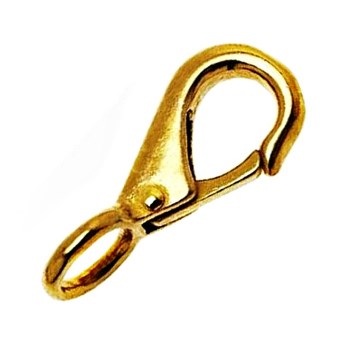 Hardware Essentials 5/8 in. x 2-1/2 in. Trigger Snap with Strap Swivel Eye in Solid Brass (10-Pack)