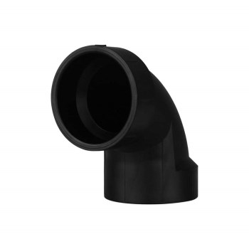 Charlotte Pipe ABS DWV 90-Degree Elbow, Hub x Hub  1-1/2"