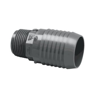 PVC Insert Male Adapter - 1/2" x 3/4"