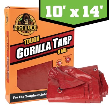 Erickson Gorilla Tough Tarp, 8 Mil - 10 x 14 Ft