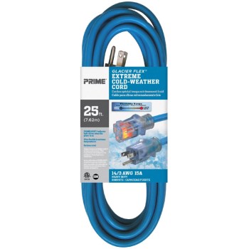 Prime Glacier Flex Cold Weather Cord - 14/3 x 25 Ft