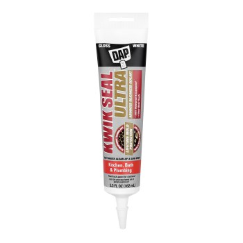 Kwik Seal Ultra Siliconized Sealant, White - 5.5 oz