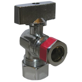1/4 Turn Ball Valve Angle Stop - 5/8" x 1/2"