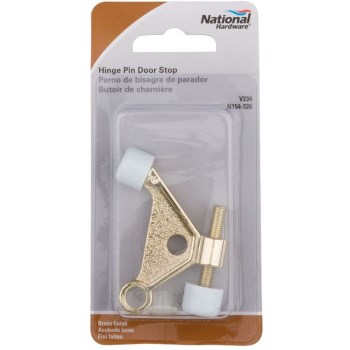 Hinge Pin Door Stop, Brass
