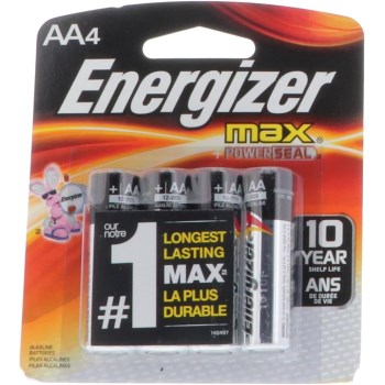 AA Batteries, Alkaline - 4pk
