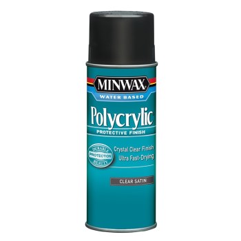 Minwax Polycrylic Spray, Satin - 11.5 oz