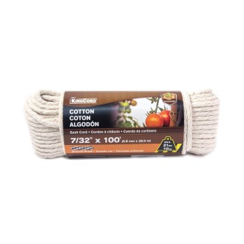 Mibro Solid Braid Cotton Rope - 7/32" x 100 Ft