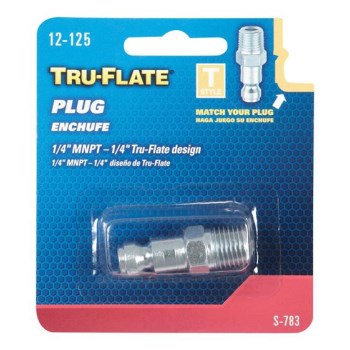 Tru-Flate 1/4" Male T-Style Air Plug