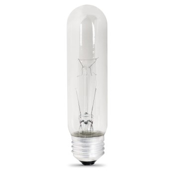 Tubular Light Bulb, Clear 120 Volt 40 Watt
