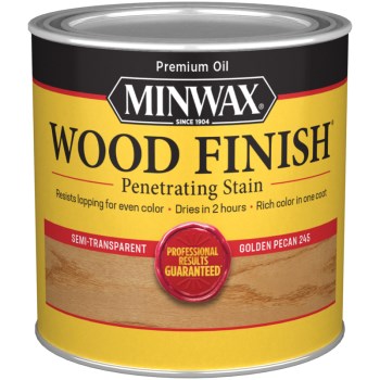 Minwax 22450 Penerating Wood Stain, Golden Pecan ~ 1/2 Pint