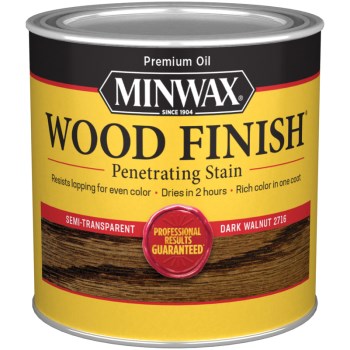 Minwax 22716 Penetrating Wood Stain, Dark Walnut ~ 1/2 Pint