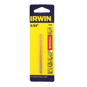 Irwin Titanium Nitride Drill Bit - 9/64"