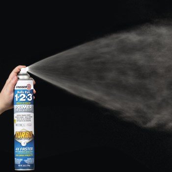 Zinsser Bulls Eye 1-2-3 Turbo Spray Primer, Gray - 26 oz