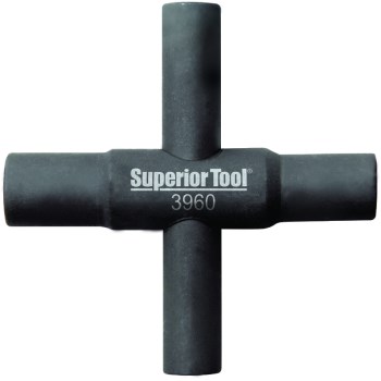 Superior Tool 4-Way Sillcock Key