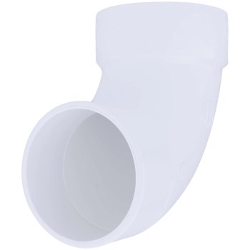 Charlotte Pipe PVC DWV 90-Degree Street Elbow, 4"