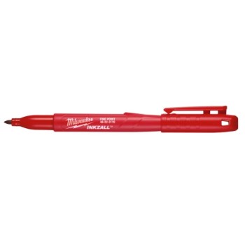 Milwaukee INKZALL Fine Point Markers, Red - 4pk