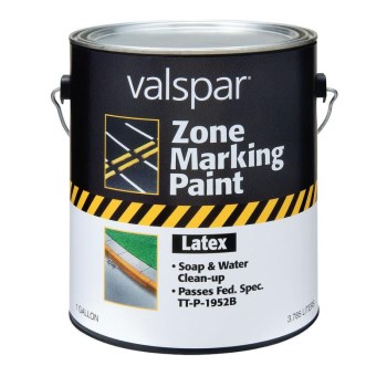 Latex Traffic Marking Paint, Yellow ~ Gallon