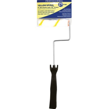 Mini Paint Roller & Frame, Yellow Spiral - 4"