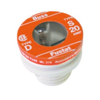 Type S Time-Delay Plug Fuse - 20 Amp