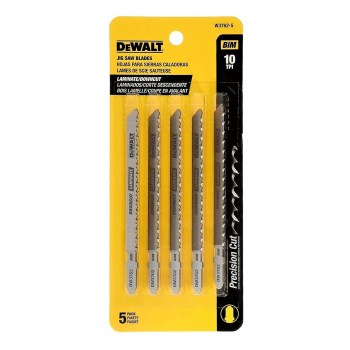DeWalt T-Shank Jig Saw Blade, 10 TPI Laminate - 4", 2pk