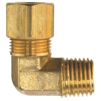 Brass Compression Elbow - 3/8" x 3/8" MIP