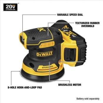DeWalt 20V Max XR Random Orbital Sander Kit