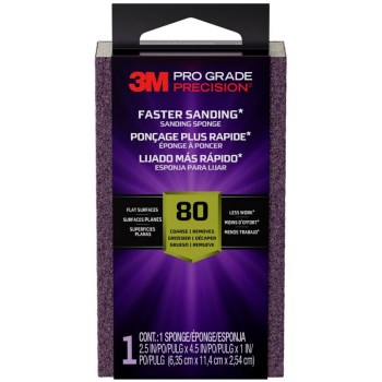 3M Pro Grade Sanding Sponge - 80 Coarse