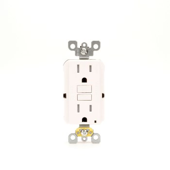 Leviton GFCI Outlet, Tamper Resistant - 15 Amp, White