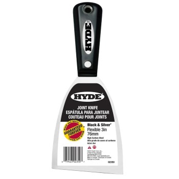 Hyde Black & Silver Flex Wall Scraper - 3"