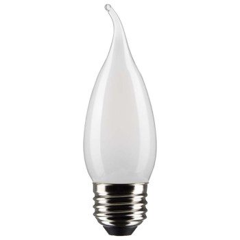 4W LED Flame Tip Bulb - Frost, 2700K, 2pk