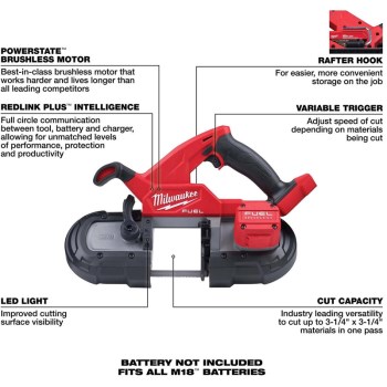 M18 FUEL Compact Band Saw (Bare Tool)
