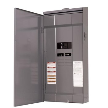 Main Breaker Load Center, Outdoor - 200 Amp, Grey