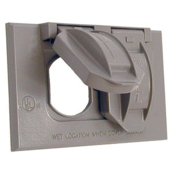Duplex Cover, Weatherproof Single Gang