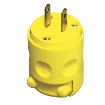 Vinyl 2-Wire Male Plug - PVC