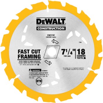 Carbide Blade, 7-1/4", 18 teeth