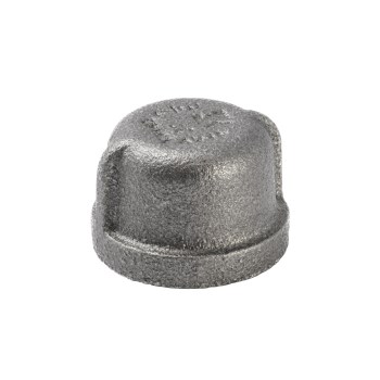 Pipe Cap, Black - 3/4"