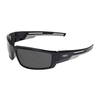 Sly 88 Safety Glasses, Black - Smoke Lens