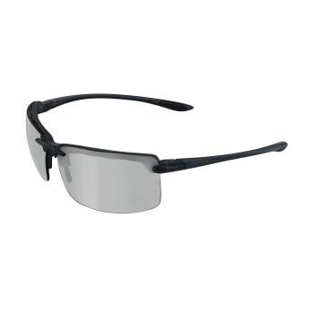 Wheelin Safety Glasses, Mirror Lens - Black
