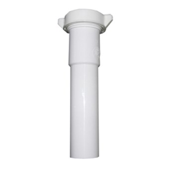 Larsen PVC Extension Tube with Nut - 1-1/2" x 12"
